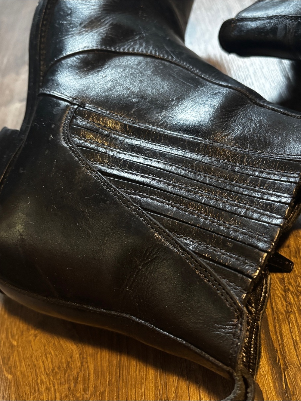 Donato Marrone Leather Heeled Boots View 3
